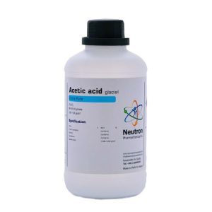 اسید استیک نوترون گرید Extra pure حجم ۱ لیتر پلی اتیلن