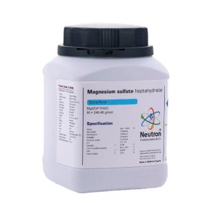 سولفات منیزیم ۷ آبه نوترون گرید Extra pure وزن ۱ کیلوگرم