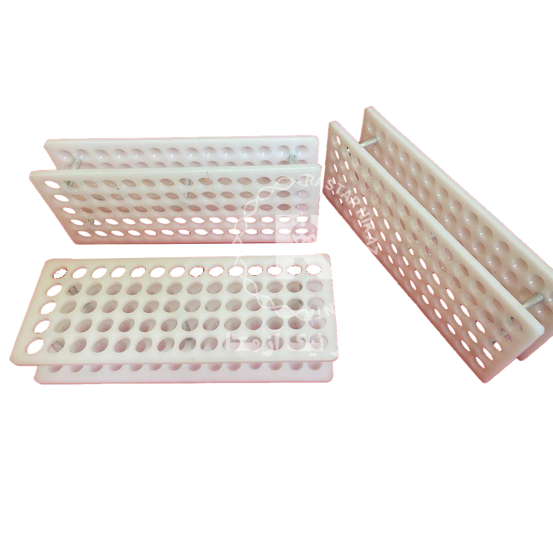 رک لوله آزمایش پلاستیکی ۲۰ خانه 1 رک لوله آزمایش پلاستیکی ۲۰ خانه