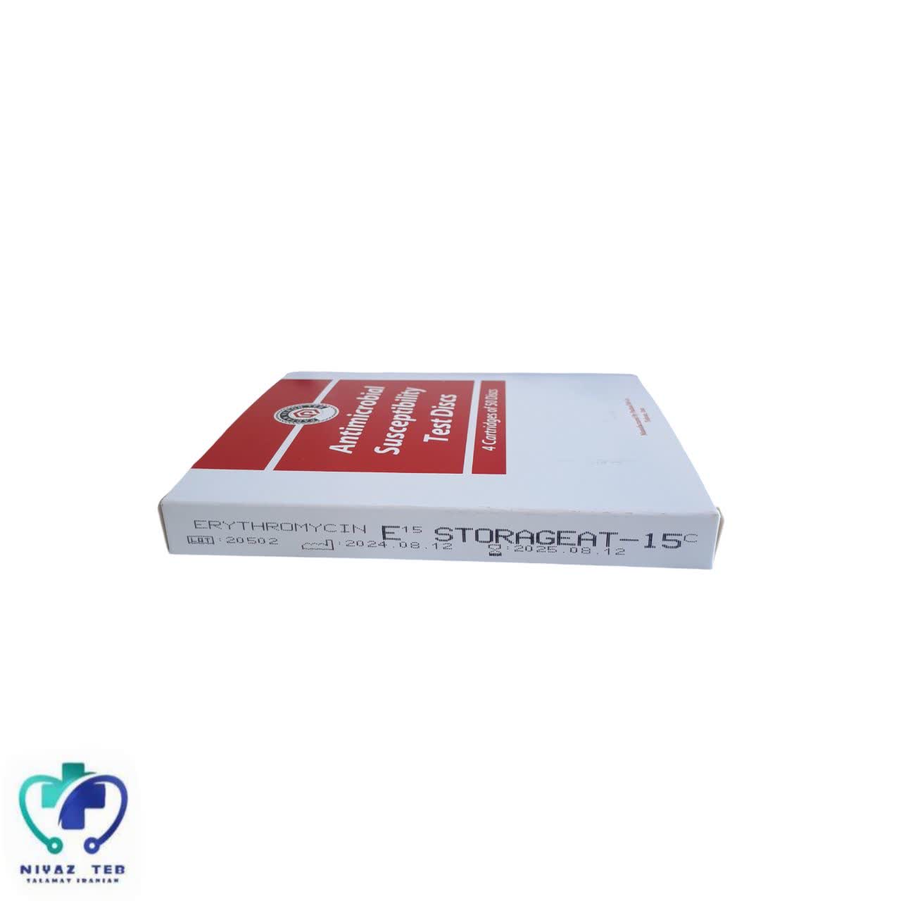 دیسک اریترومایسین E15 پادتن طب 1 دیسک اریترومایسین E15 پادتن طب